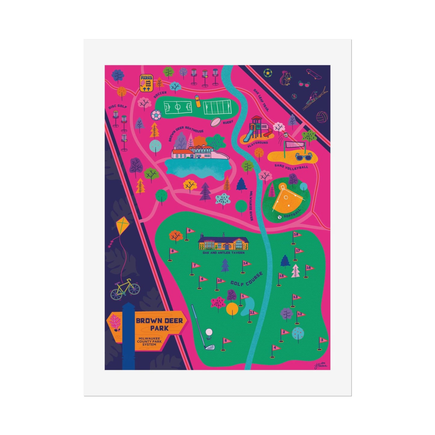 Brown Deer Poster