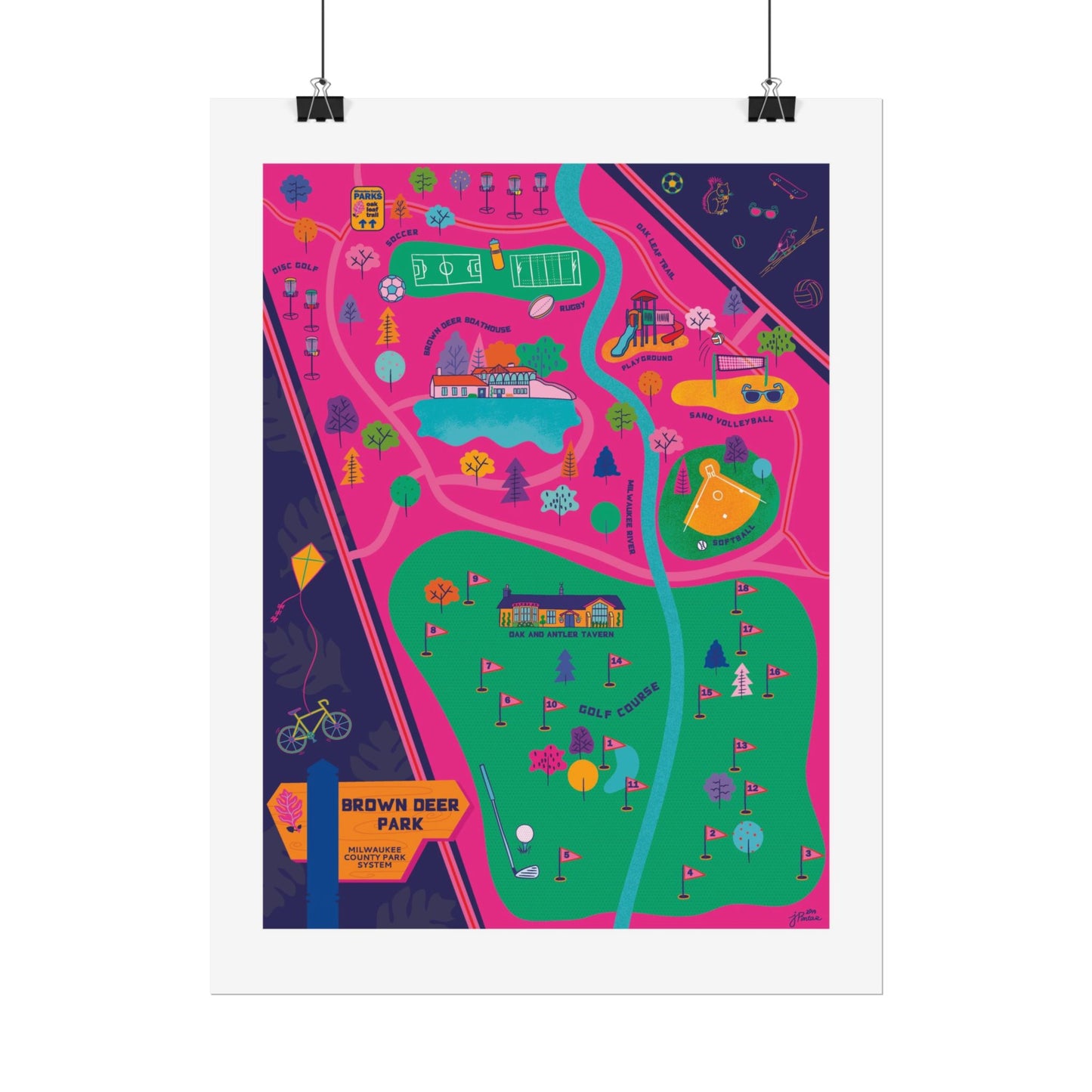Brown Deer Poster