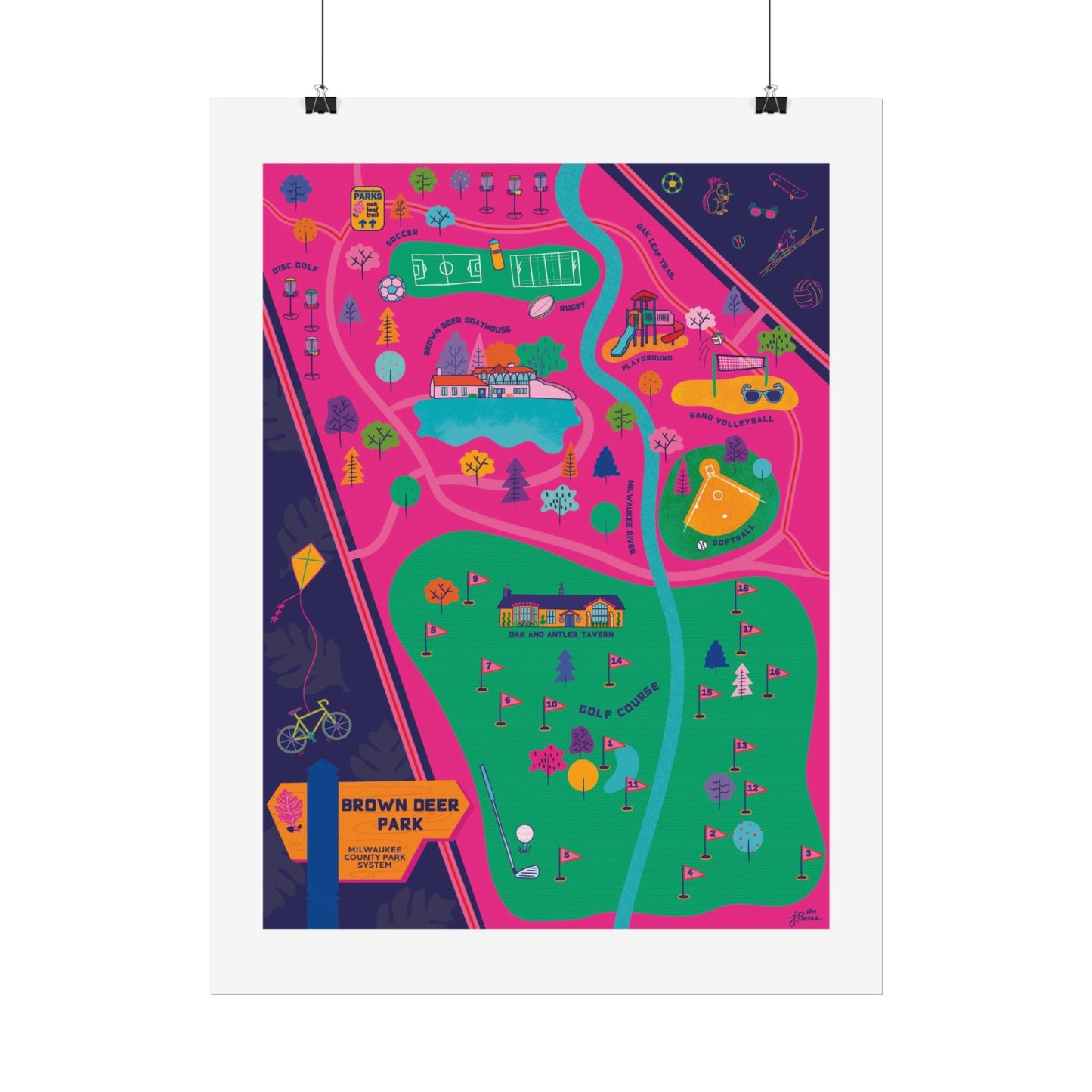 Brown Deer Poster