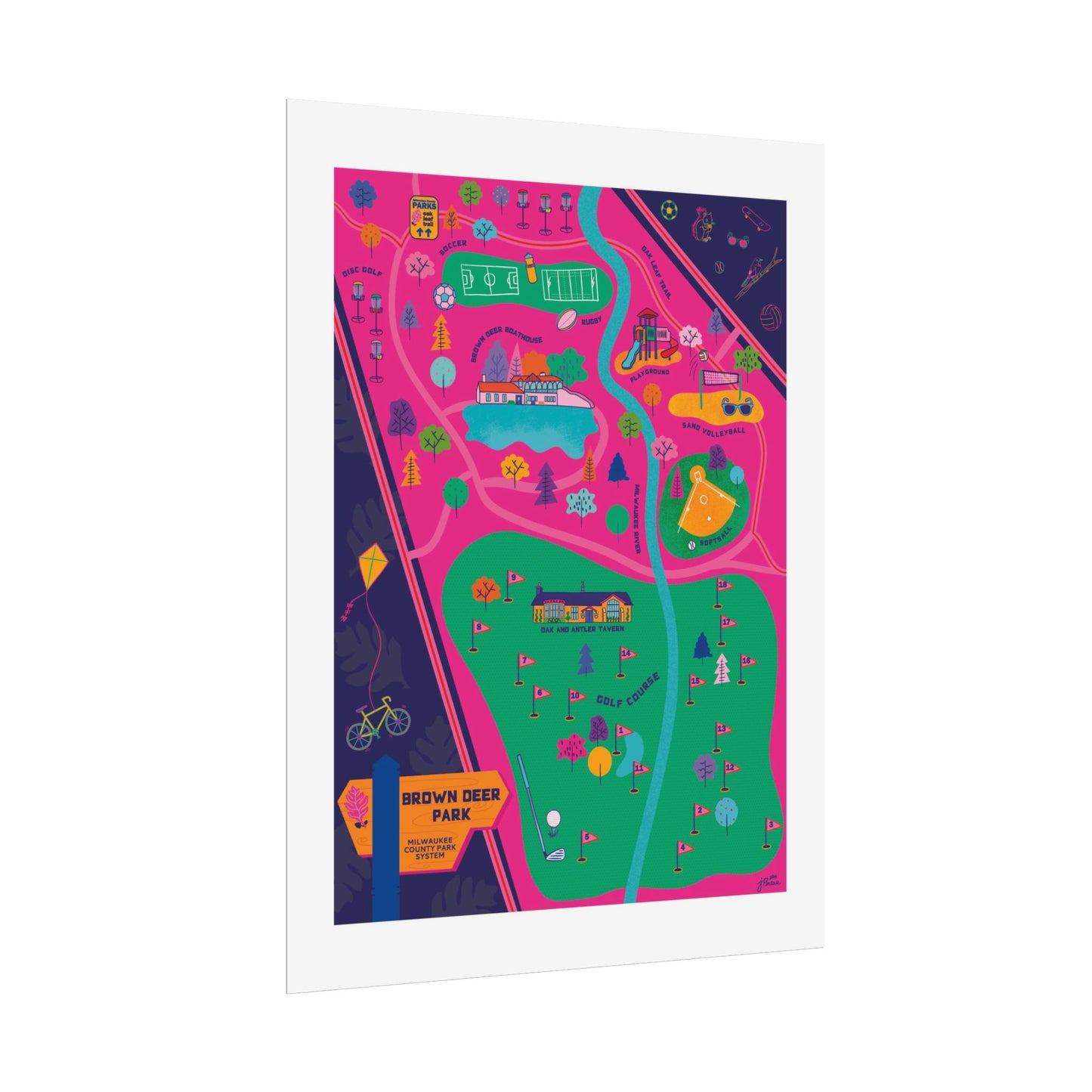 Brown Deer Poster