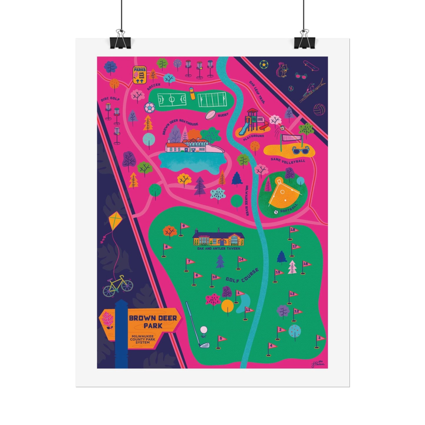 Brown Deer Poster