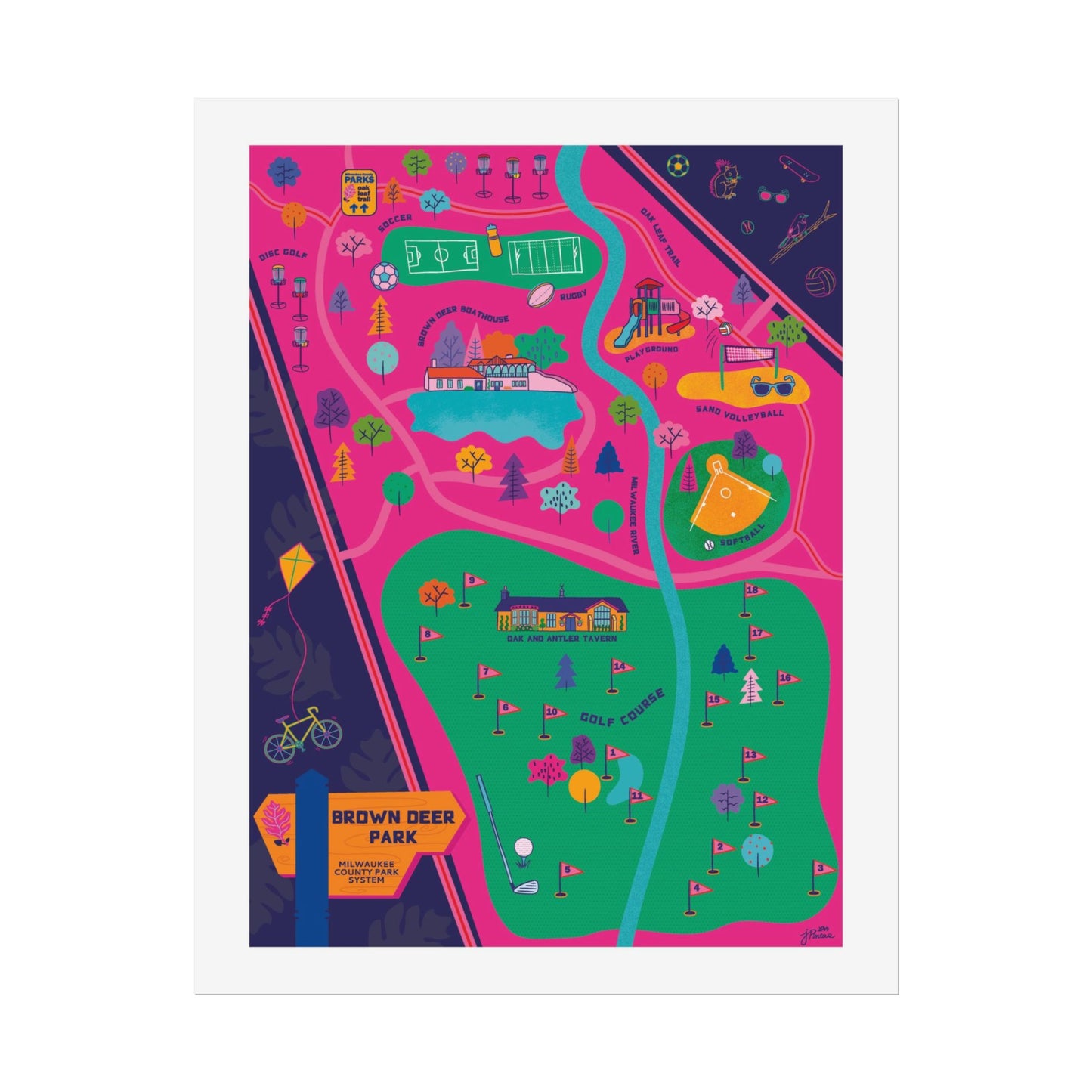 Brown Deer Poster