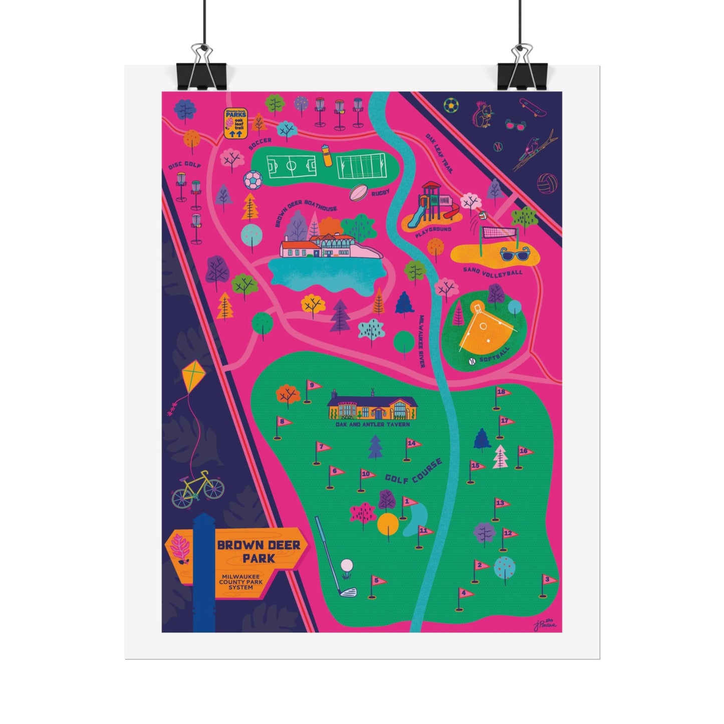 Brown Deer Poster