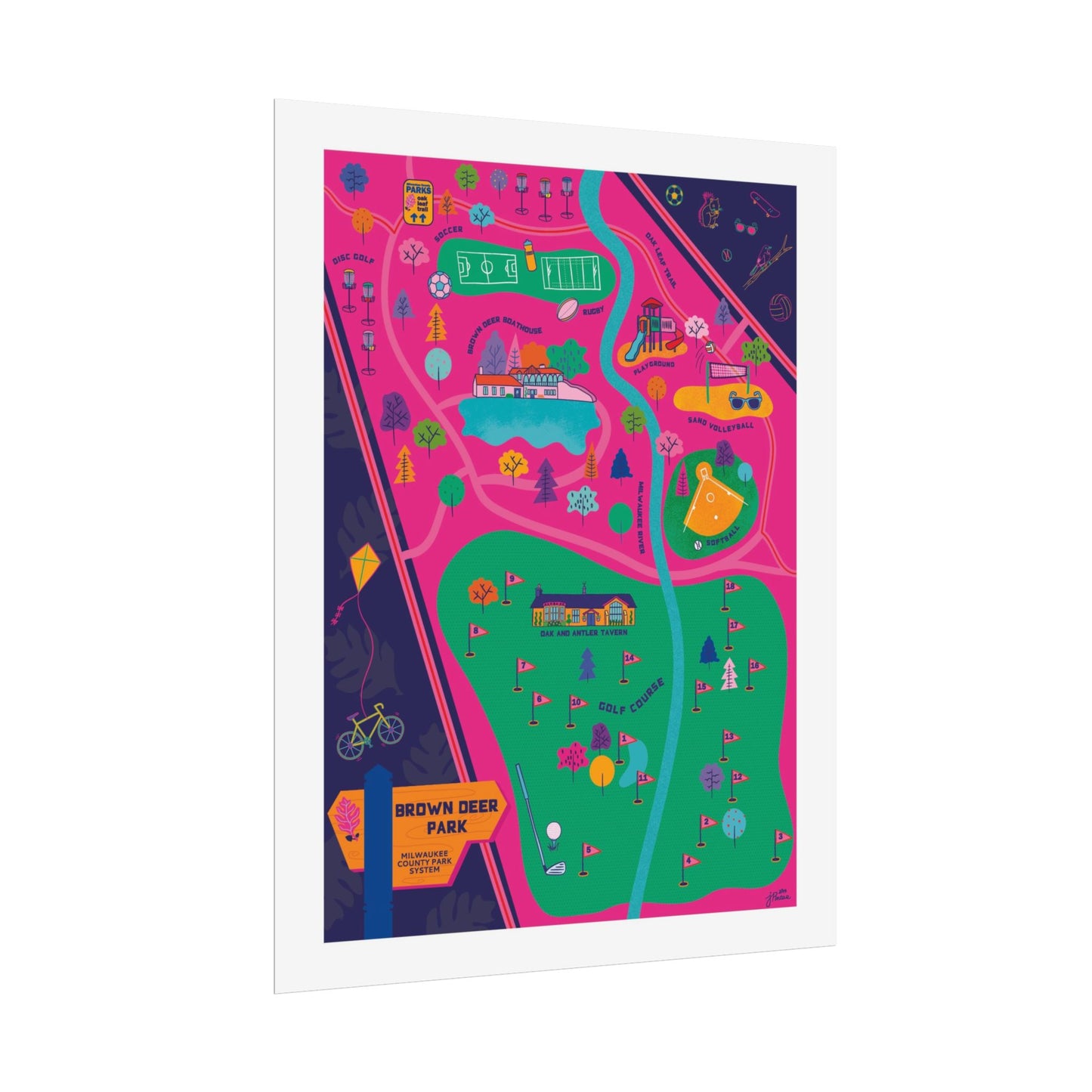 Brown Deer Poster
