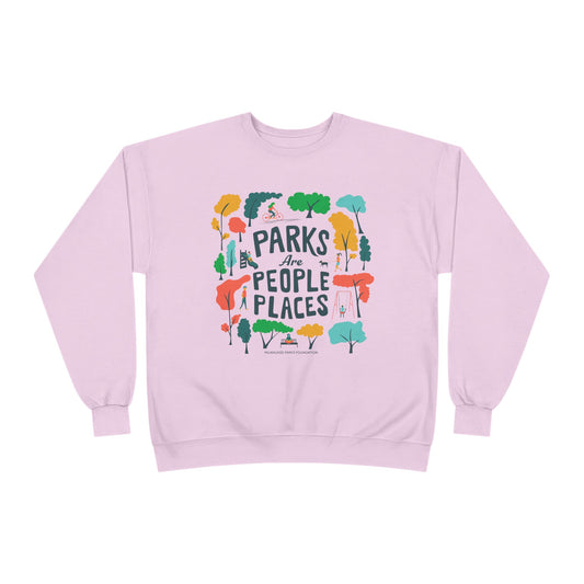 Eco-Friendly Crewneck Sweatshirt - "Parks Are People Places"