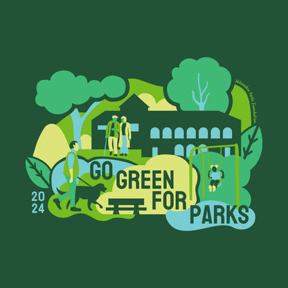 Go Green for Parks 2024 t-shirt